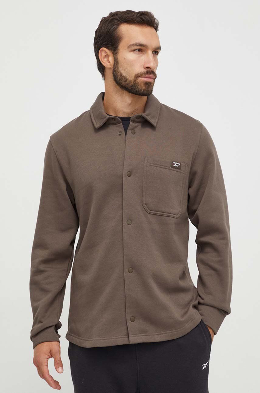 Рубашка мужская Reebok 100036917 коричневая 2XL