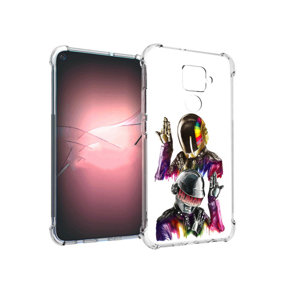 

Чехол MyPads Tocco для Huawei Nova 5i Pro диско космонавты, Прозрачный, Tocco