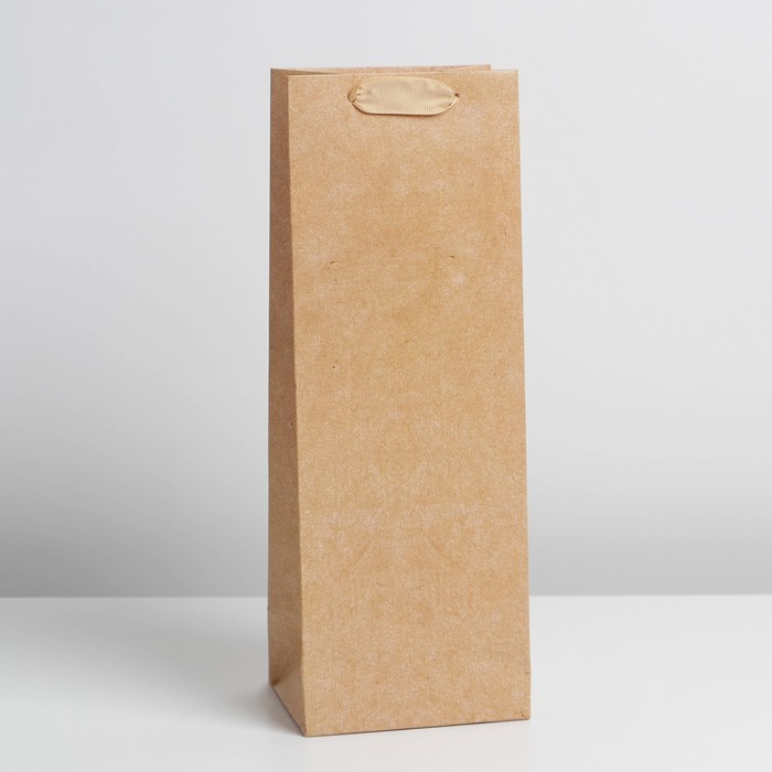 

Пакет под бутылку Крафтовый, 13 x 35 x 10 см, Коричневый