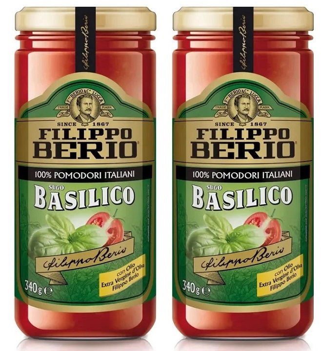 Соус Filippo Berio томатный с базиликом, 2 шт х 340 г