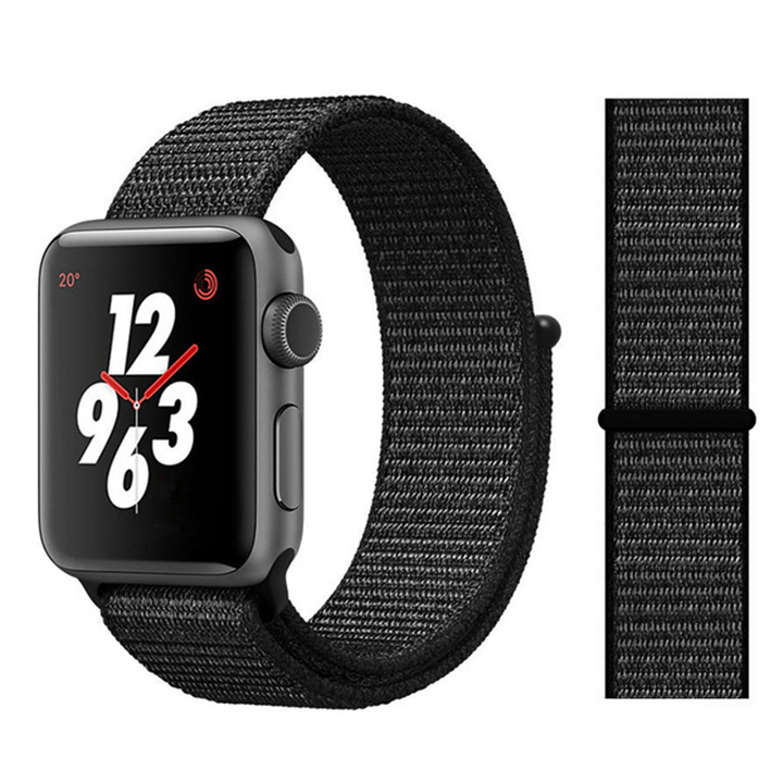 

Сменный ремешок Nuobi Nylon для Apple Watch (Черный 38/40 mm)