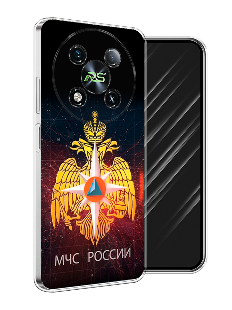 

Чехол Awog на Itel RS4 "МЧС России", Черный;желтый;красный, 3202150-1