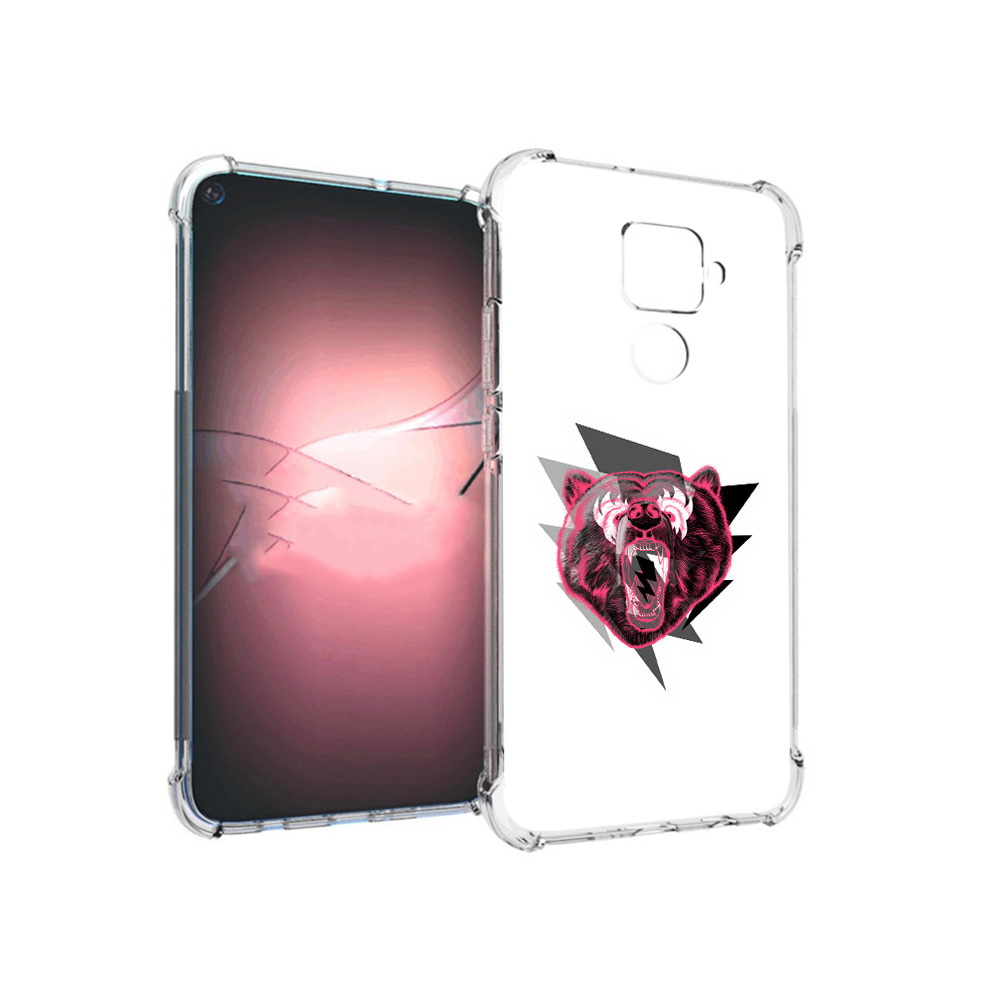

Чехол MyPads Tocco для Huawei Nova 5i Pro грозовой медведь, Прозрачный, Tocco