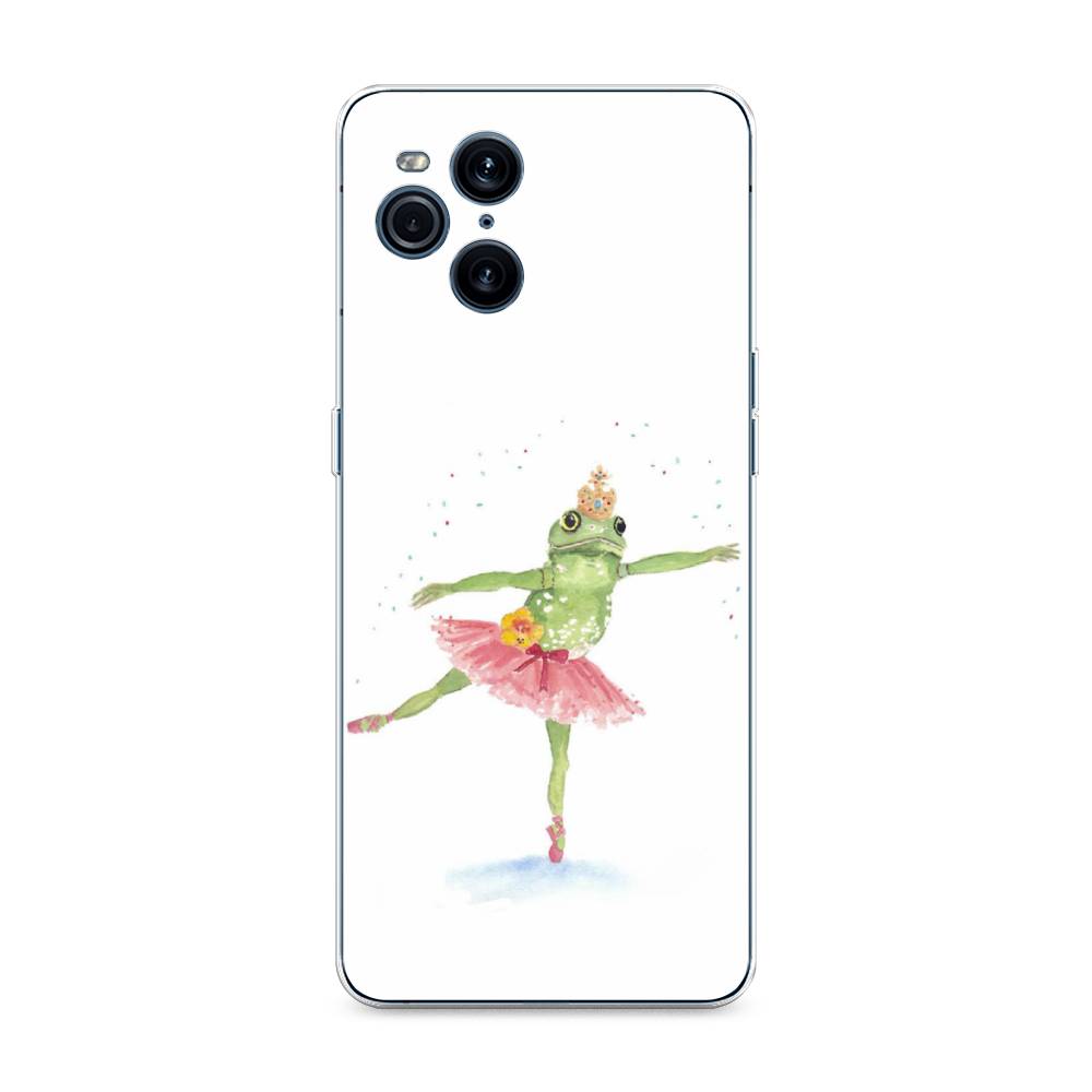 

Чехол для Oppo Find X3 Pro "Лягушка-балерина", Зеленый, 255750-4