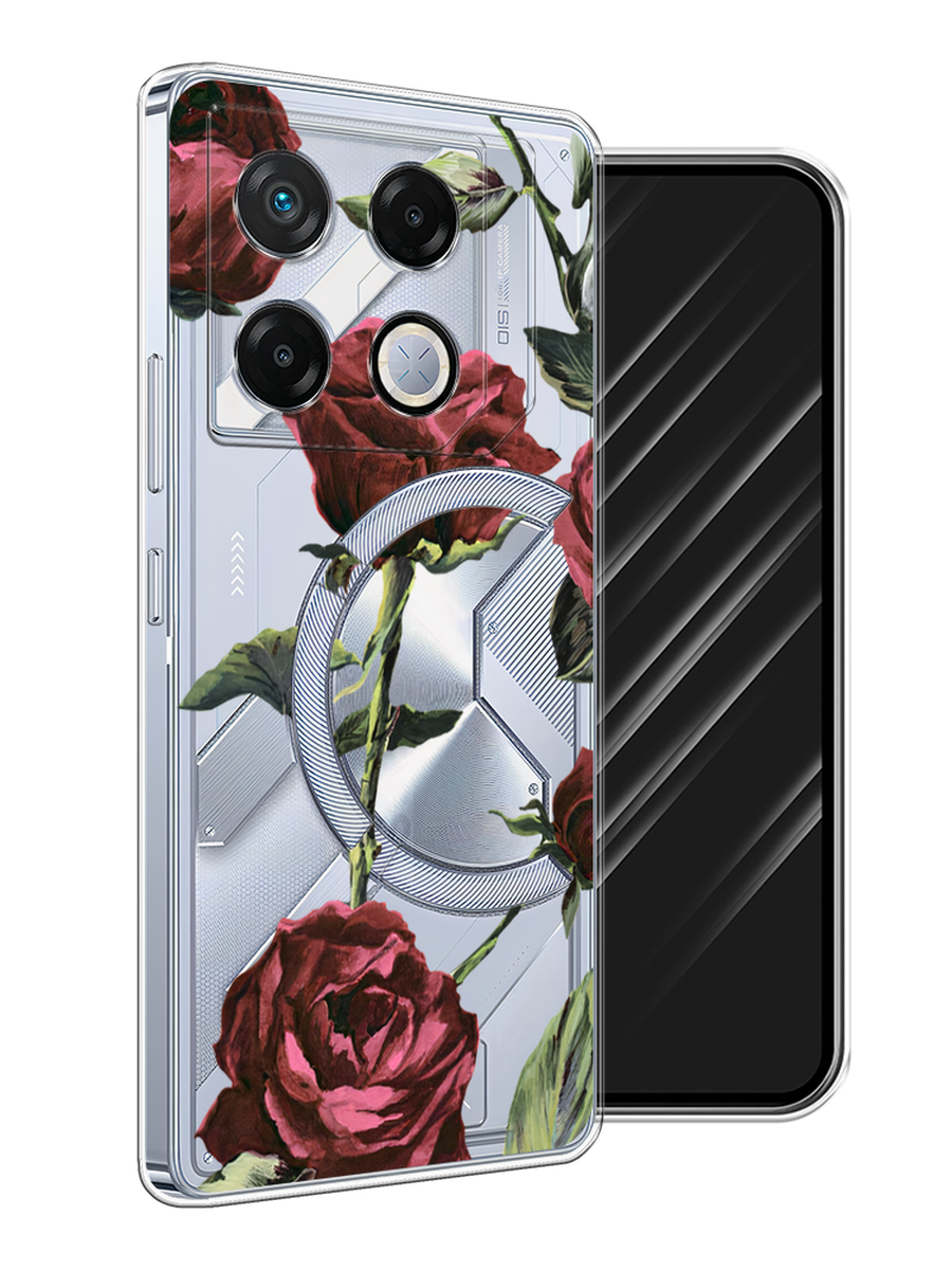 

Чехол Awog на Infinix GT 20 Pro "Бордовые розы фон", Бордовый, 3106250-1