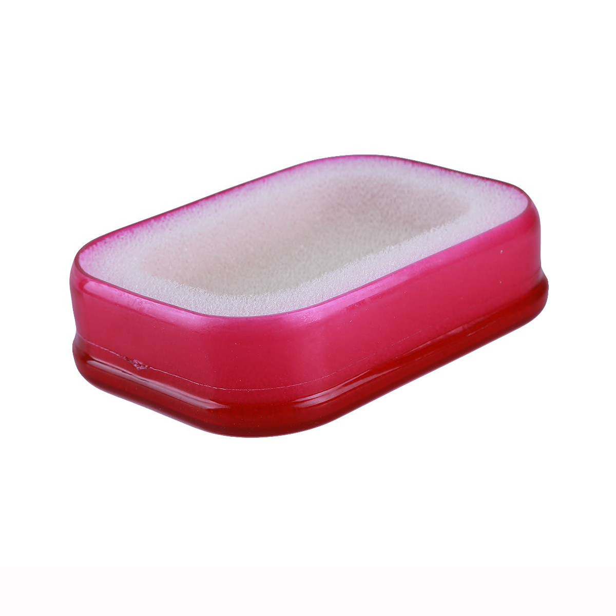 фото Мультифункциональная губка мыльница в пластиковой коробке, красный, bh-ash-01 bloominghome accents.
