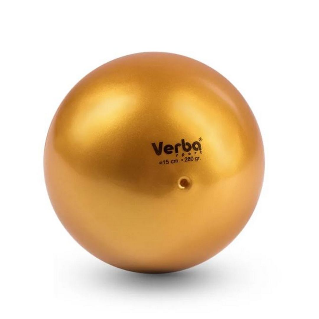 Мяч для художественной гимнастики Verba Sport металлик золото 16см