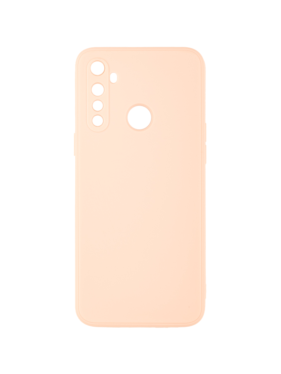 

Чехол для Realme 5, 6i, C3 с защитой камеры, с подкладкой из микрофибры, пыльно-розовый, ZSMF-RLM-5