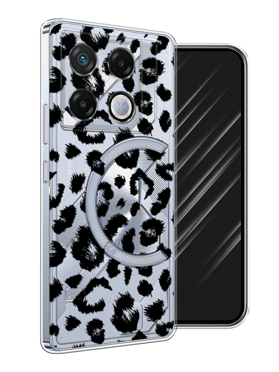 

Чехол Awog на Infinix GT 20 Pro "Окрас леопарда фон", Черный, 3106250-1