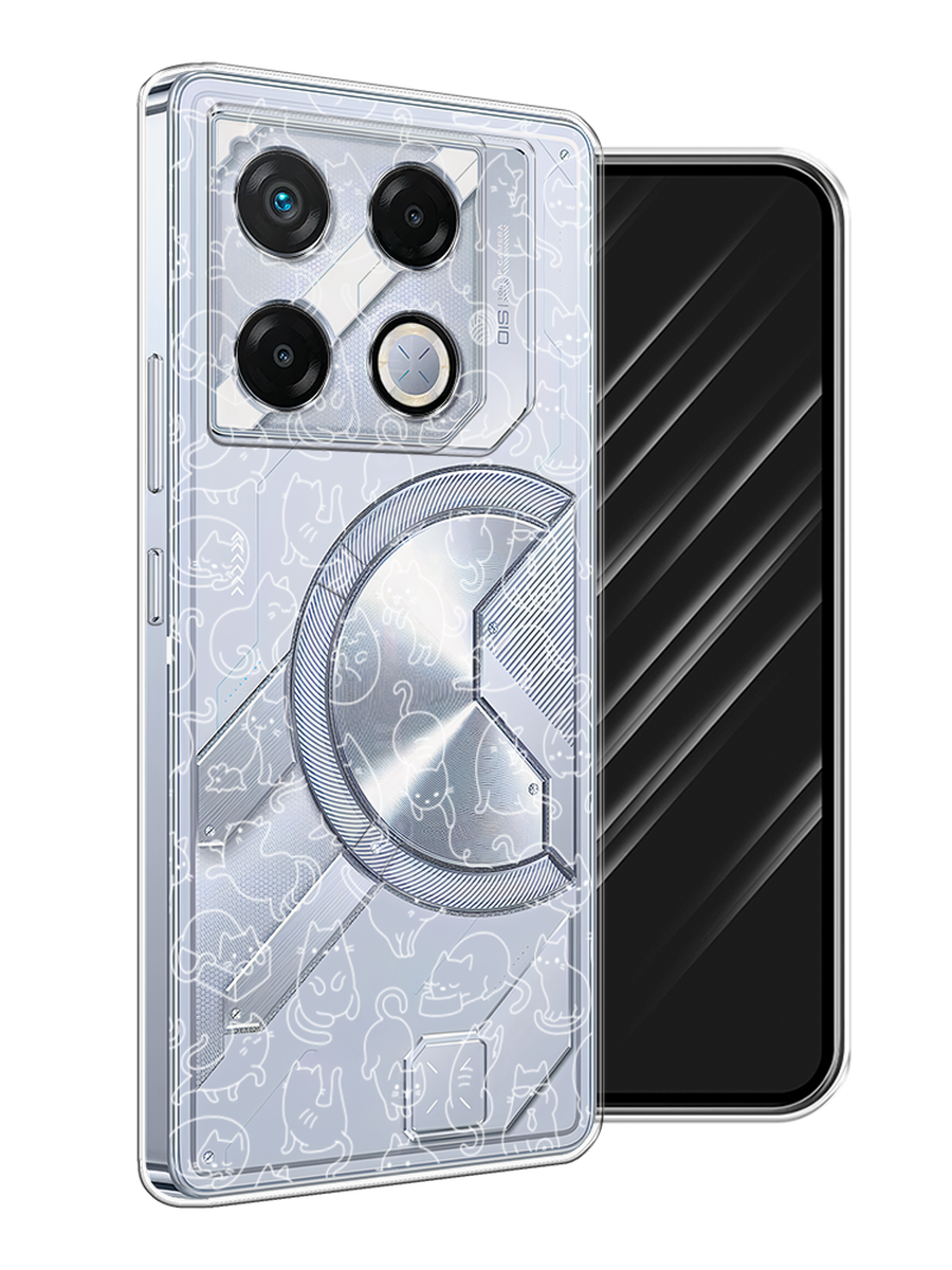 

Чехол Awog на Infinix GT 20 Pro "Шкодливые котики", Прозрачный;бежевый, 3106250-1