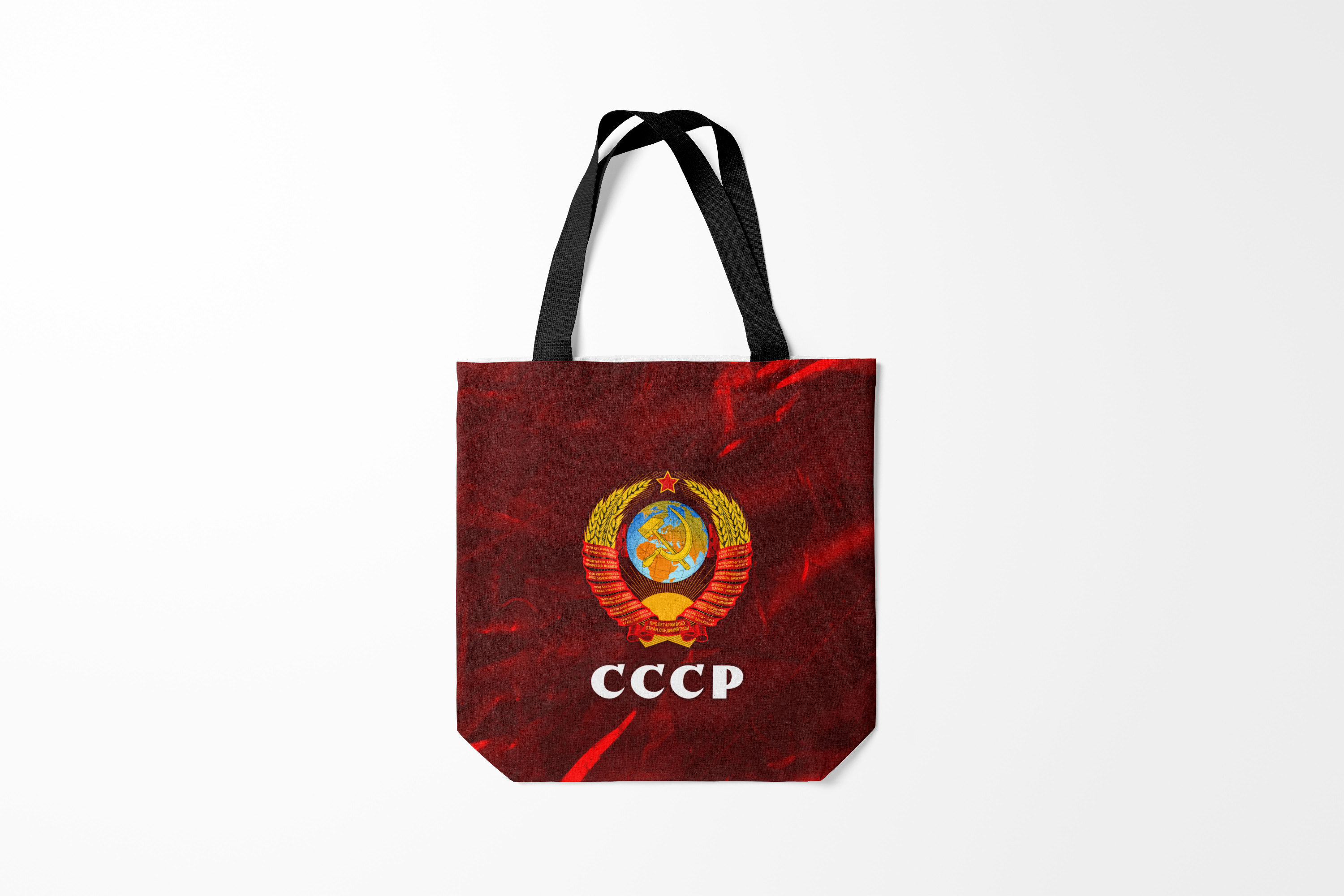 

Сумка шoппер унисекс Burnettie Я Русский СССР USSR, красный, Я Русский СССР USSR