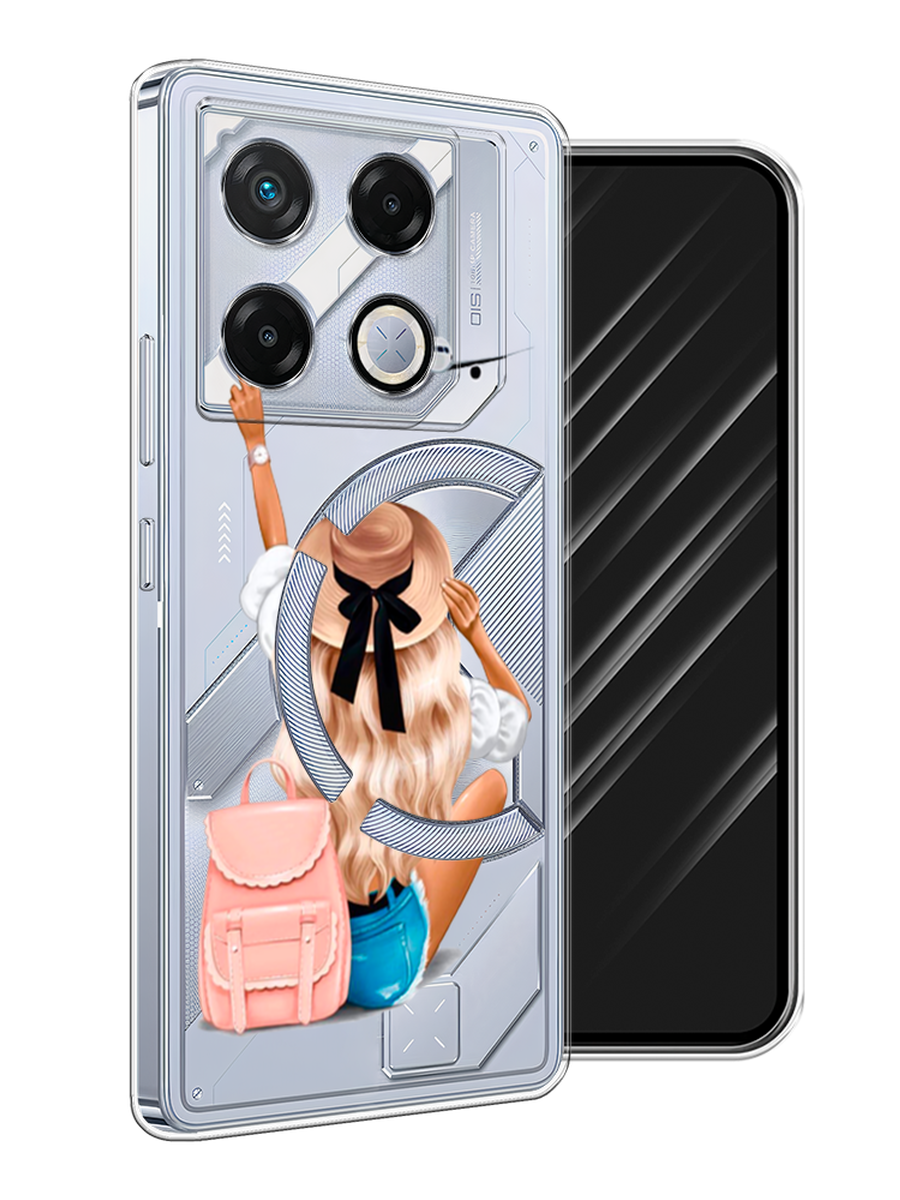 

Чехол Awog на Infinix GT 20 Pro "Автостопом самолетом", Бежевый;белый, 3106250-1