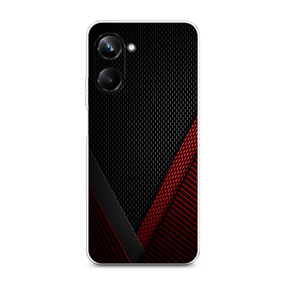 

Чехол Awog на Realme 10 Pro "Красный карбон", Черный;красный, 2512550-3