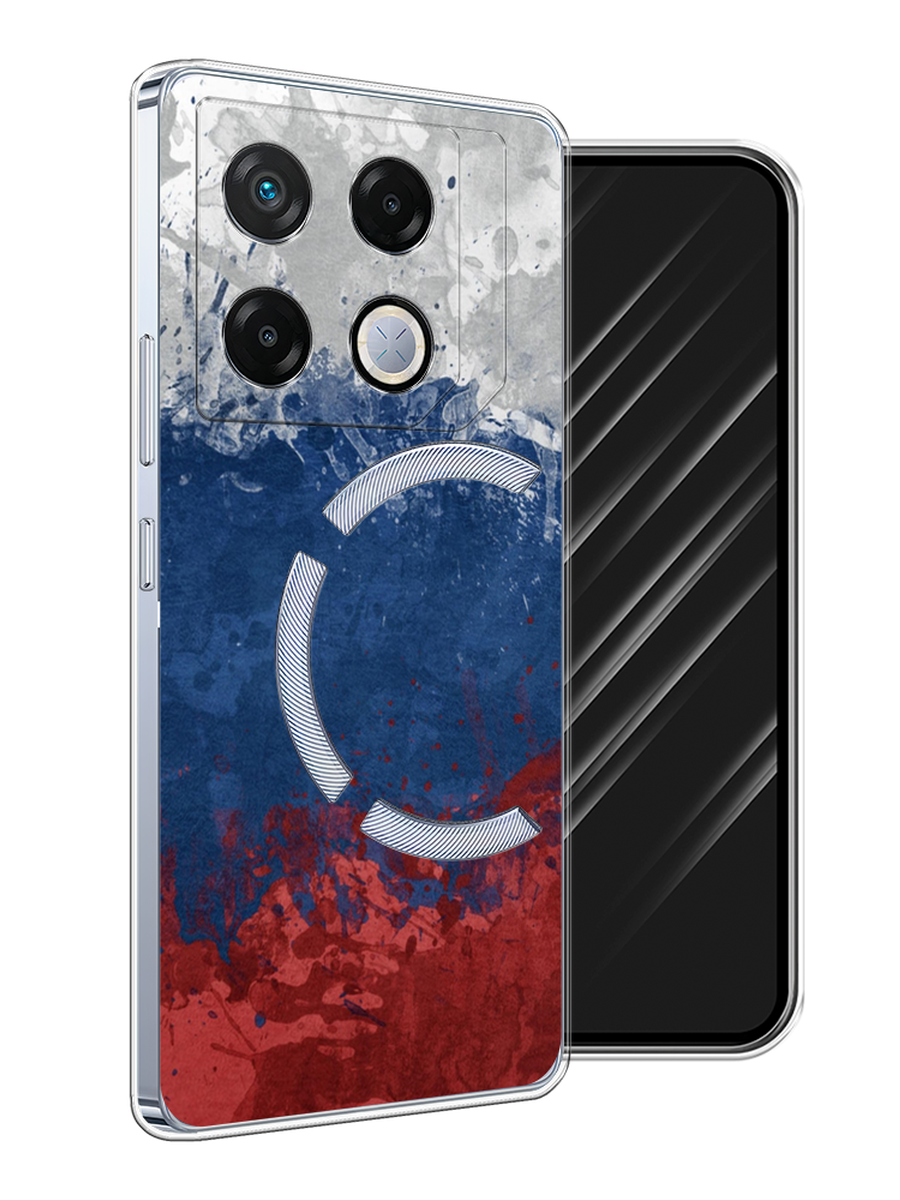 

Чехол Awog на Infinix GT 20 Pro "Флаг России неровный", Белый;синий;красный, 3106250-1