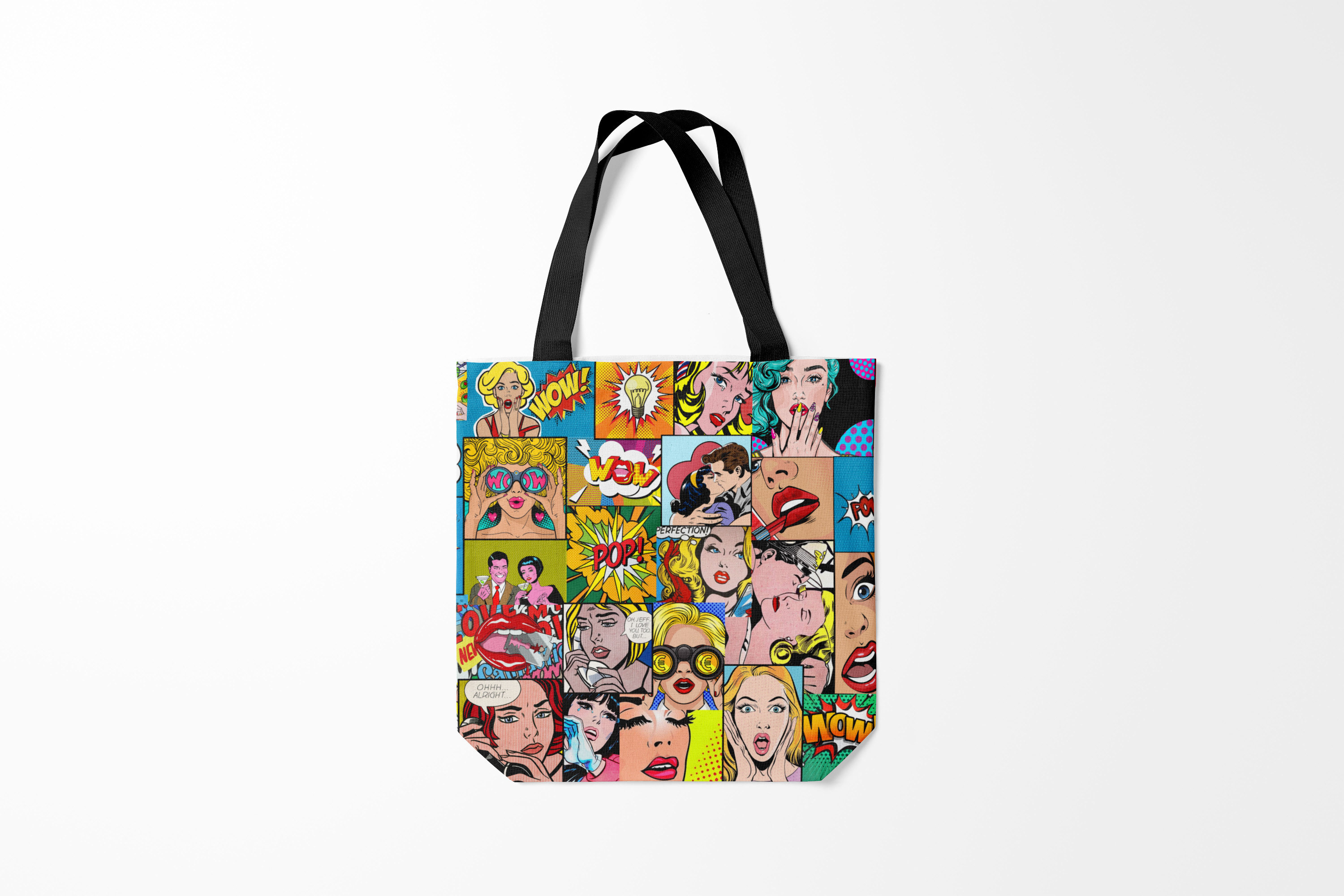 

Сумка шoппер унисекс Burnettie Pop Art, разноцветный, Pop Art