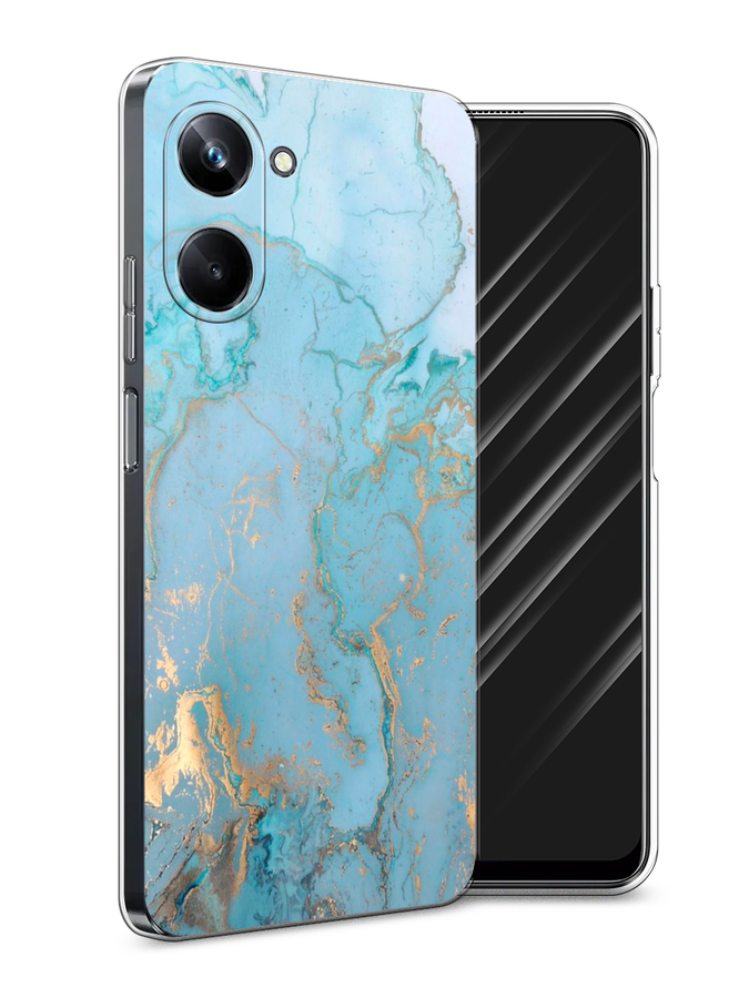 

Чехол Awog на Realme 10 Pro "Голубой мрамор рисунок", 2512550-3