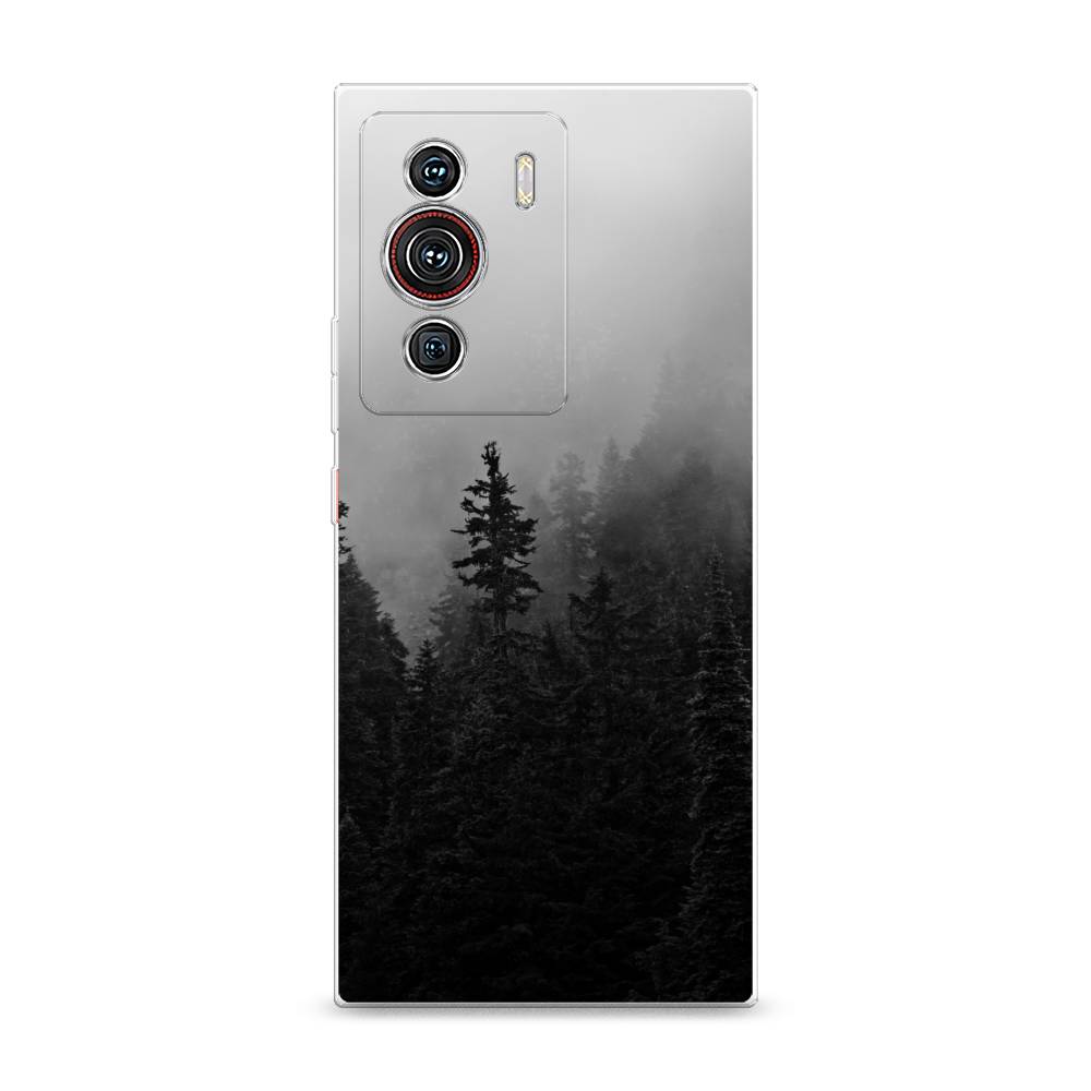 

Чехол на ZTE Nubia Z40 Pro "Туманный лес", Серый;черный, 135850-2