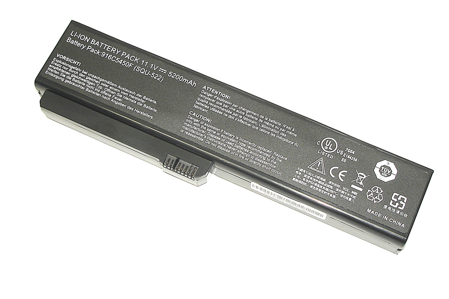 

Аккумулятор для ноутбука Fujitsu Siemens Amilo Si1520 5200mAh SQU-522