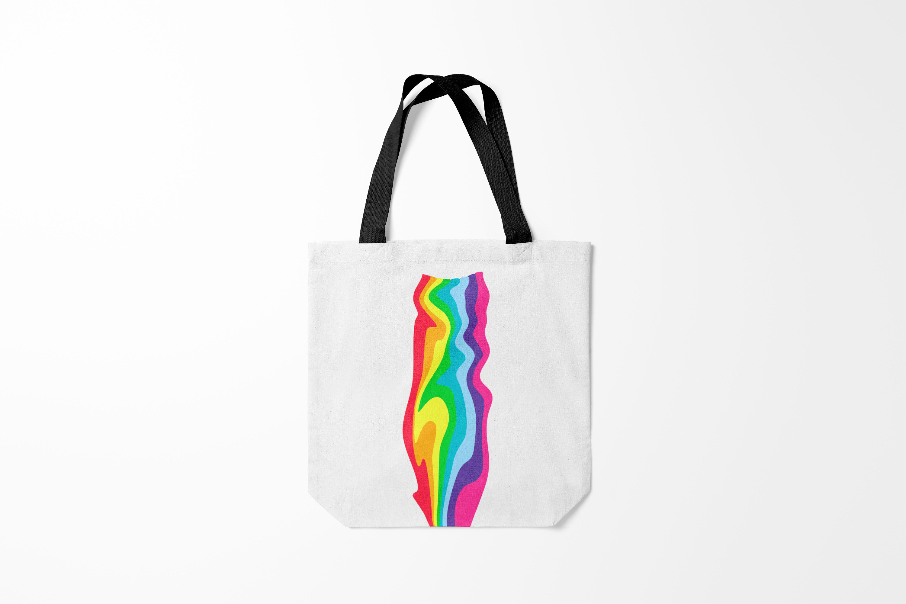 

Сумка шoппер унисекс Burnettie Pop Art Радуга Oko, белый, Pop Art Радуга Oko