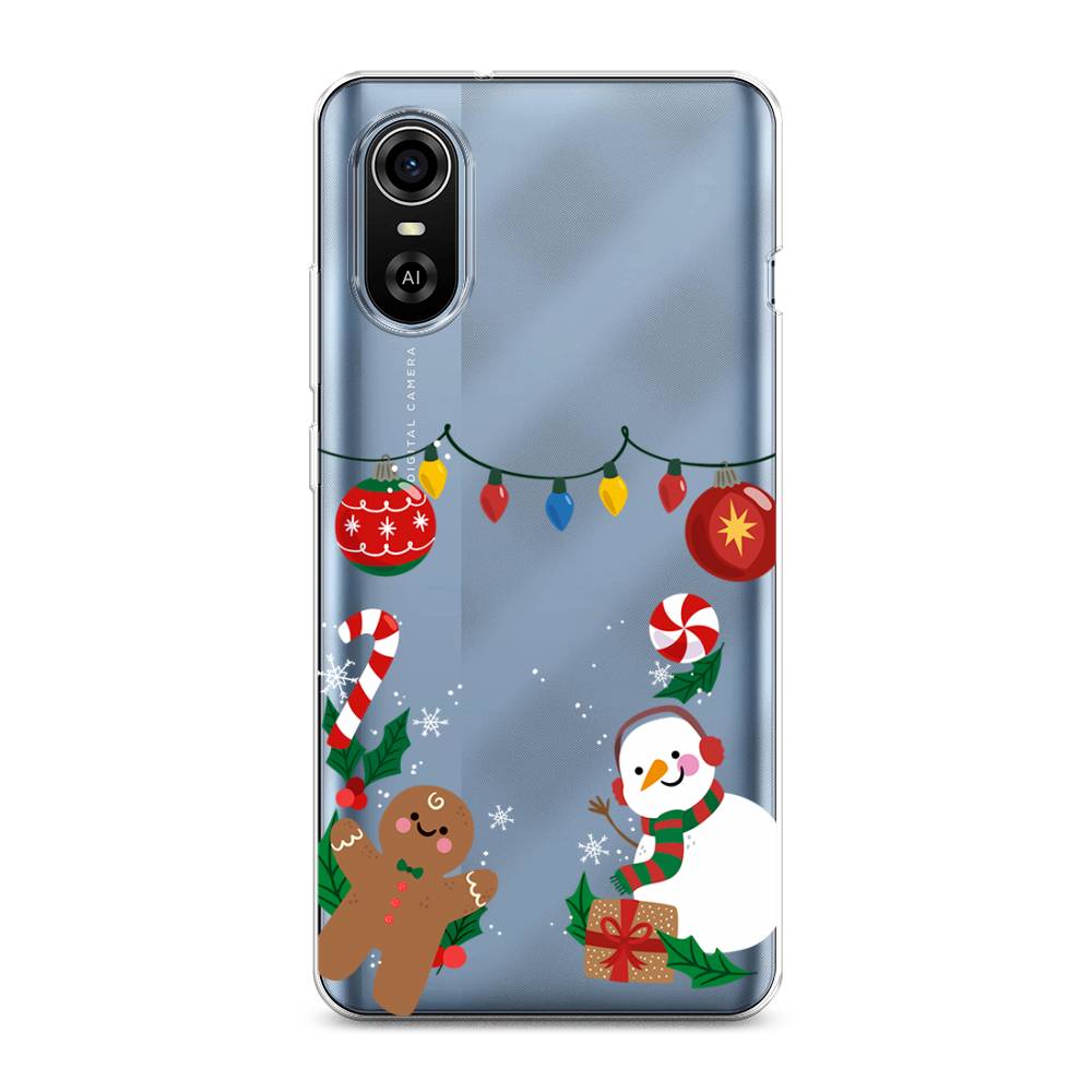 Чехол для ZTE Blade A31 Plus Новогоднее настроение