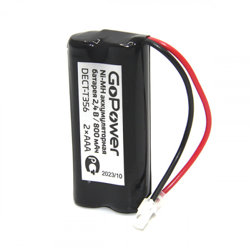 

Аккумулятор для радиотелефонов GoPower T356 PC1 NI-MH 800mAh, T356