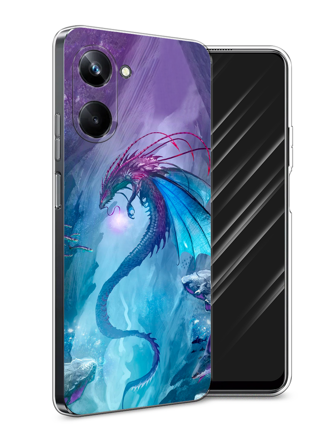 

Чехол Awog на Realme 10 Pro "Водный дракон", Голубой;фиолетовый;синий, 2512550-2