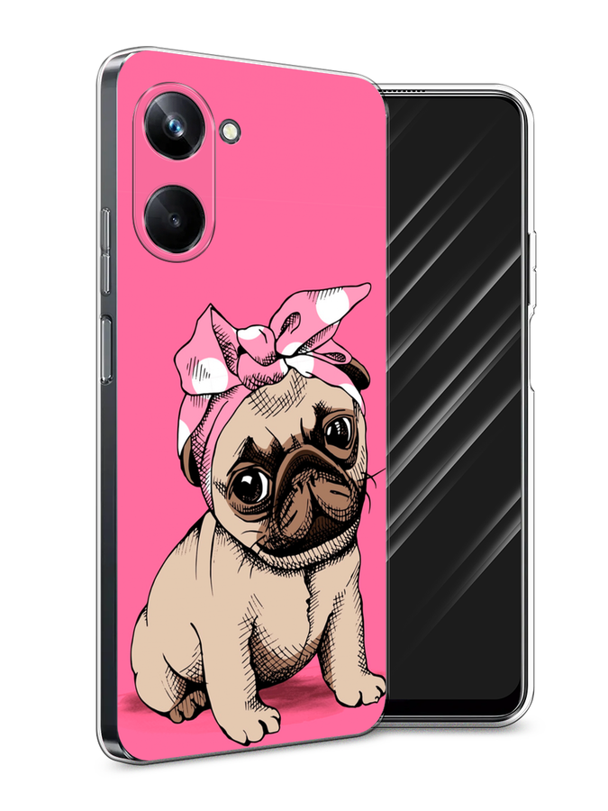 

Чехол Awog на Realme 10 Pro "Dog Pin-Up", Розовый;бежевый, 2512550-2