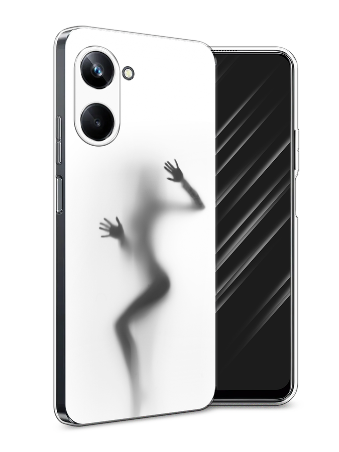 

Чехол Awog на Realme 10 Pro "Девушка в душе", Серый;белый;черный, 2512550-7