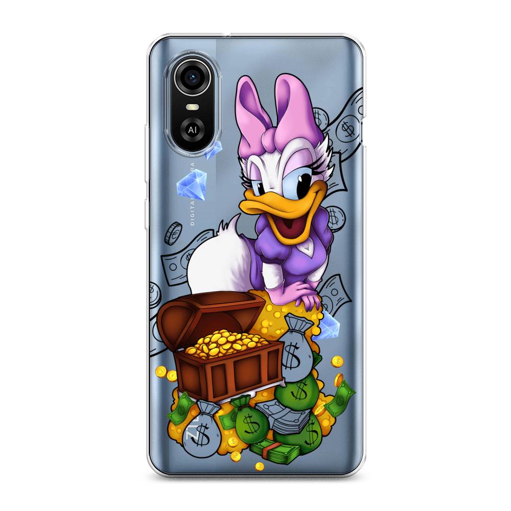 

Чехол на ZTE Blade A31 Plus "Rich Daisy Duck", Коричневый;белый;фиолетовый, 135750-6