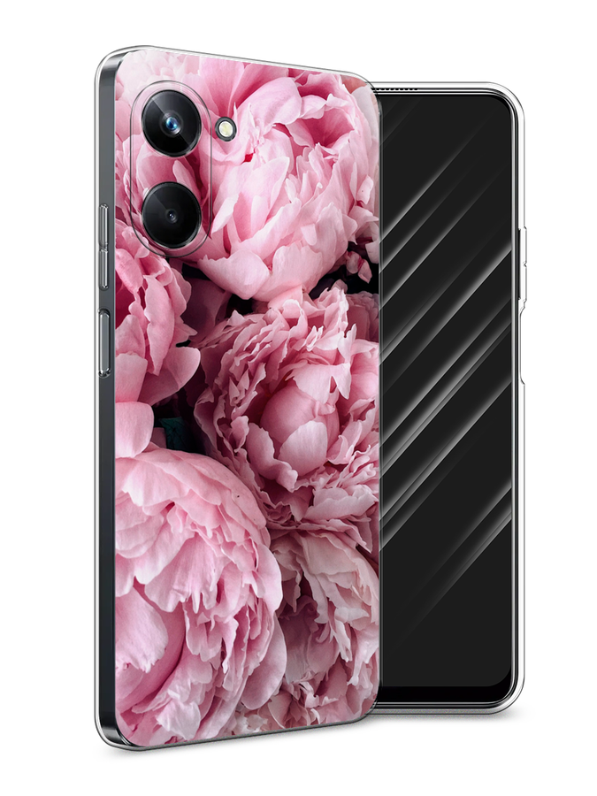

Чехол Awog на Realme 10 Pro "Нежные пионы", Розовый;черный;белый, 2512550-8