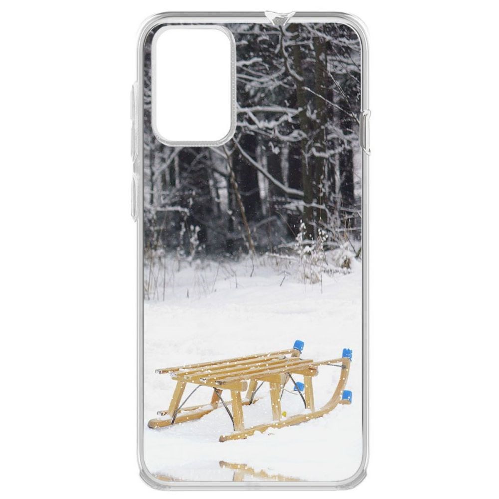 

Чехол-накладка Krutoff Clear Case Санки для ZTE Blade L9