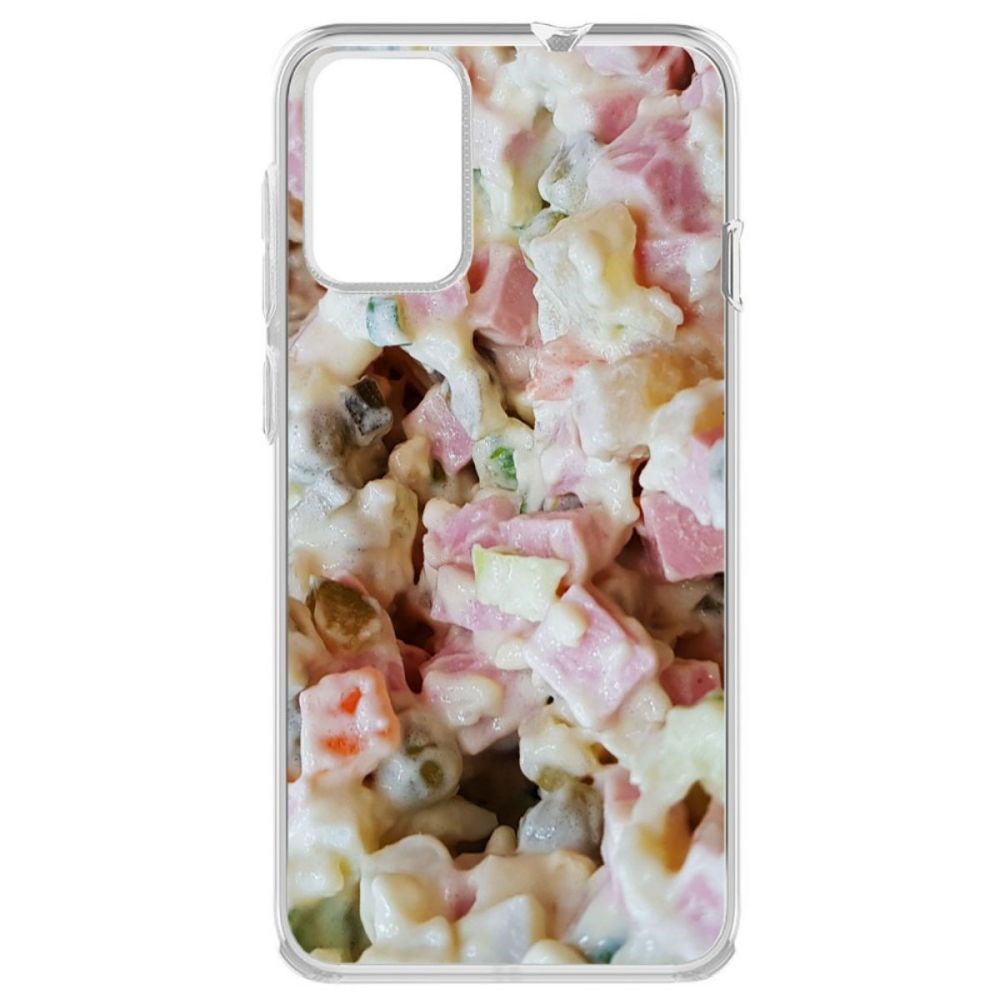 

Чехол-накладка Krutoff Clear Case Оливье для ZTE Blade L9