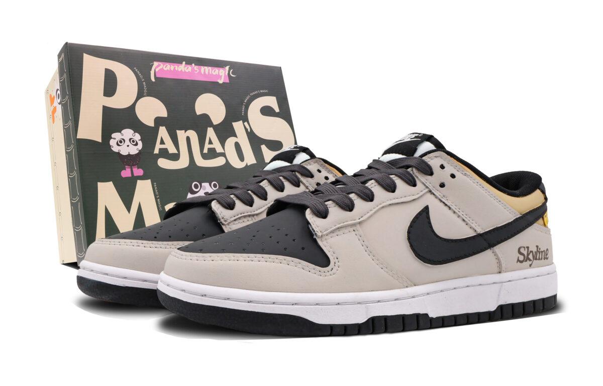 

Кеды унисекс Nike Dunk Low GS бежевые 38.5 EU, Бежевый, Dunk Low GS