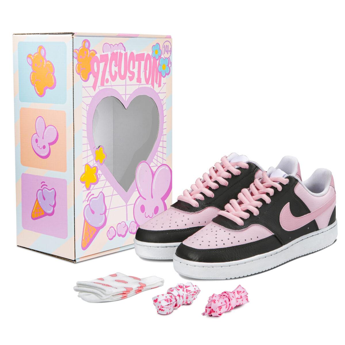 

Кеды унисекс Nike Court Vision 1 Low розовые 37.5 EU, Розовый, Court Vision 1 Low