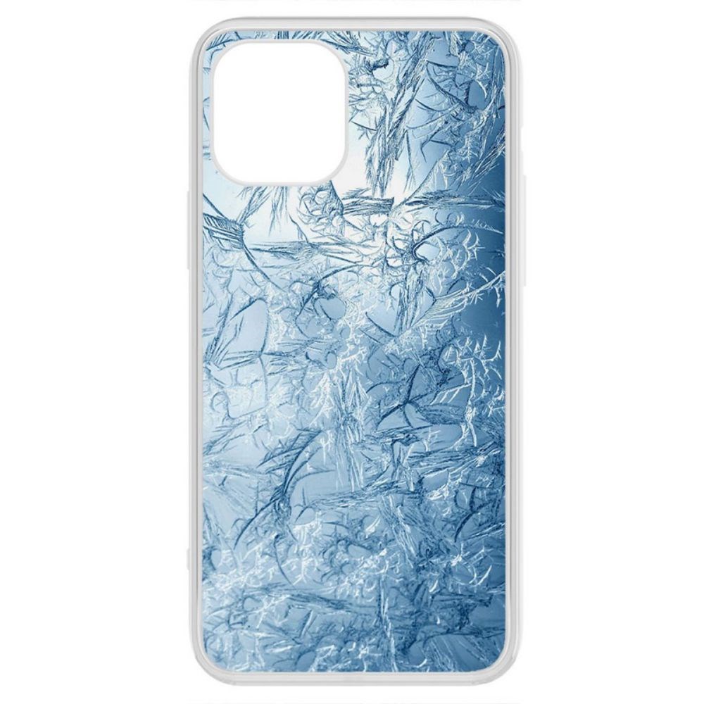 фото Чехол-накладка krutoff clear case лед для iphone 12 pro max