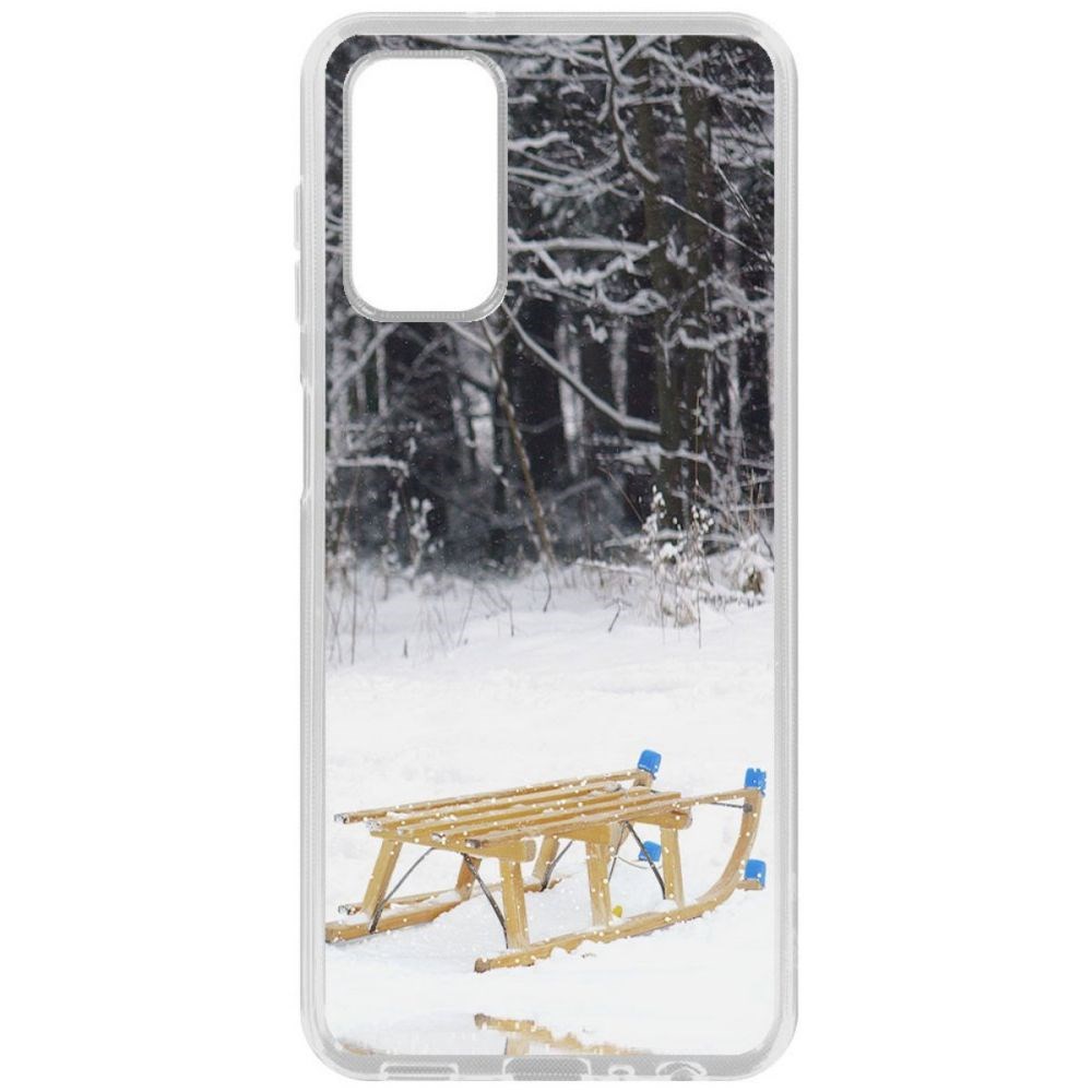 фото Чехол-накладка krutoff clear case санки для samsung galaxy a13 (a135)