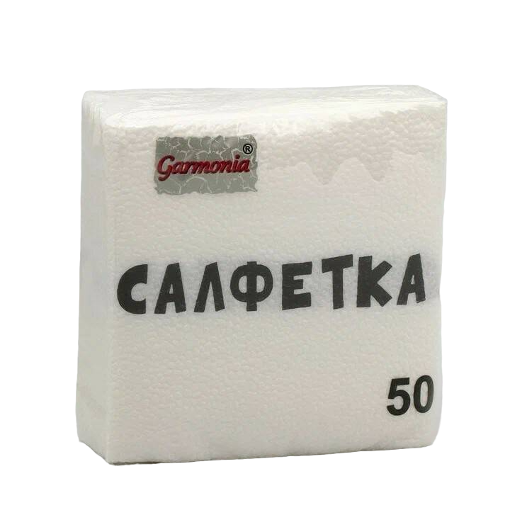 

Салфетки бумажные Garmonia Гармония цвета 24 x 24 см 50 шт, Разноцветный