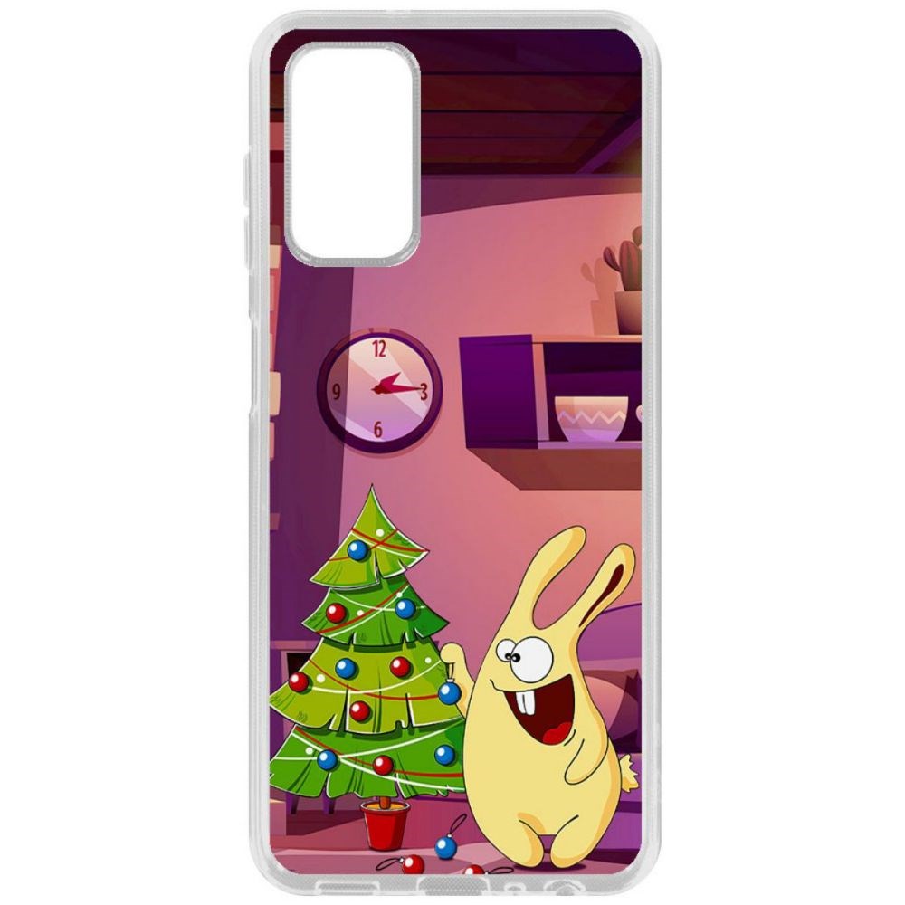 фото Чехол-накладка krutoff clear case кролик для samsung galaxy a13 (a135)