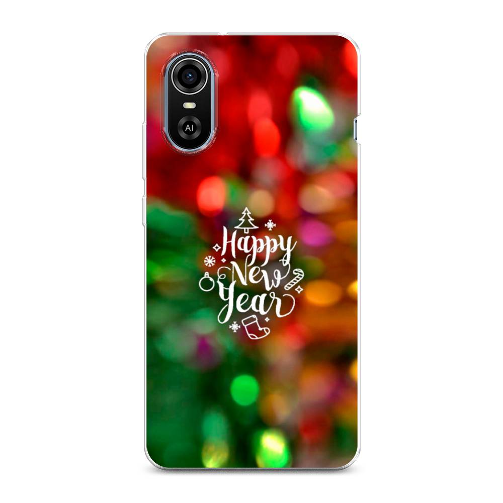 

Чехол на ZTE Blade A31 Plus "Новый Год на елке", Зеленый;красный;желтый, 135750-5