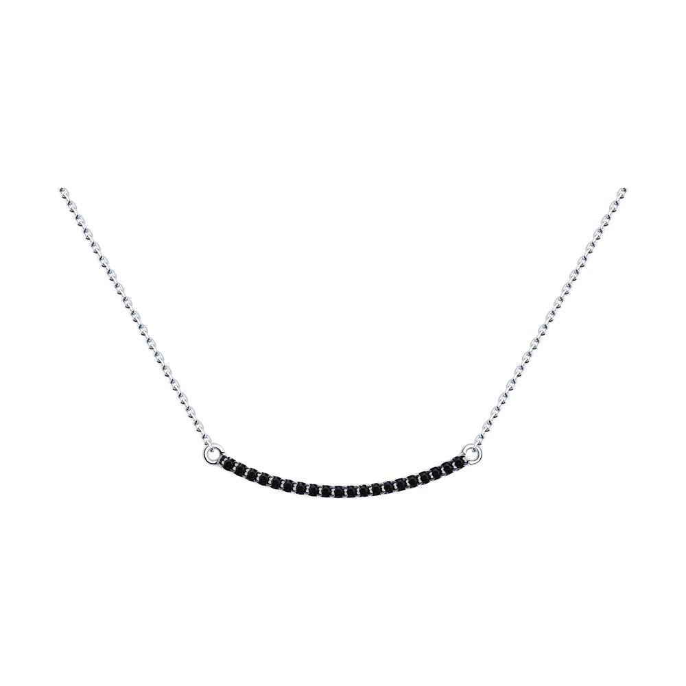 

Колье из серебра с фианитом 40 см Diamant 94-170-01513-1, 94-170-01513-1