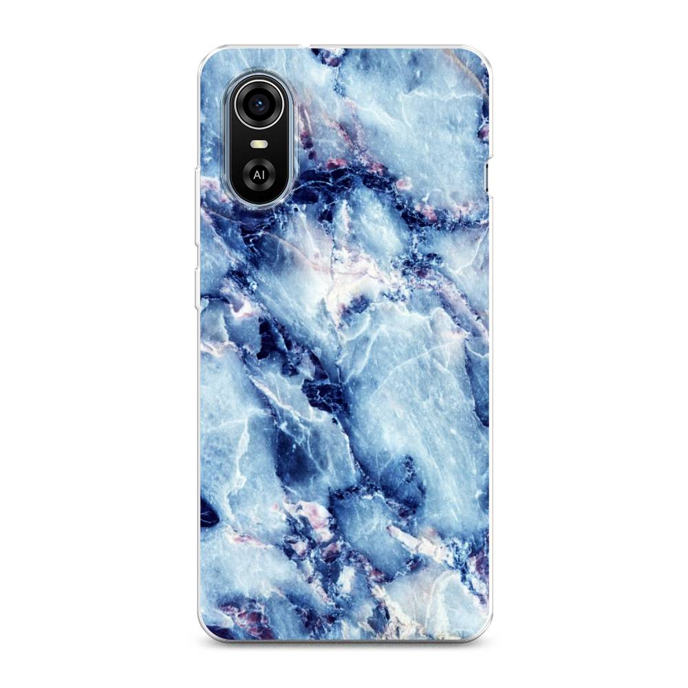 

Чехол на ZTE Blade A31 Plus "Мрамор с синими прожилками", Синий, 135750-3