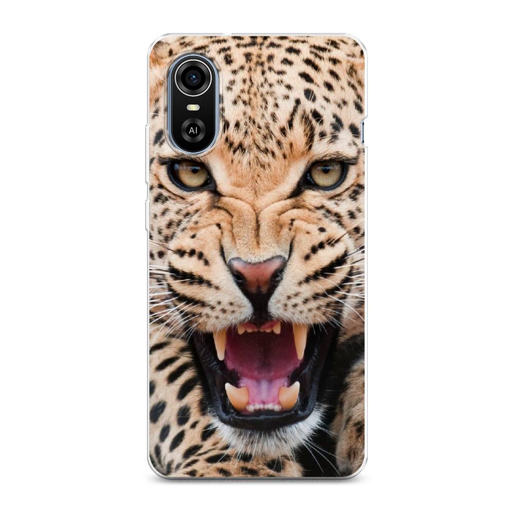 

Чехол на ZTE Blade A31 Plus "Леопард 3d", Бежевый;черный, 135750-6