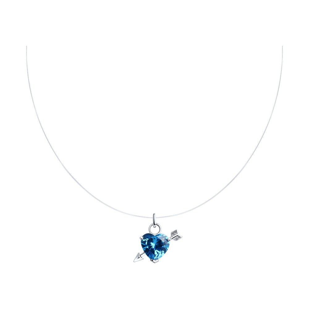 

Колье из серебра с фианитом 42 см SOKOLOV 94070632, 94070632