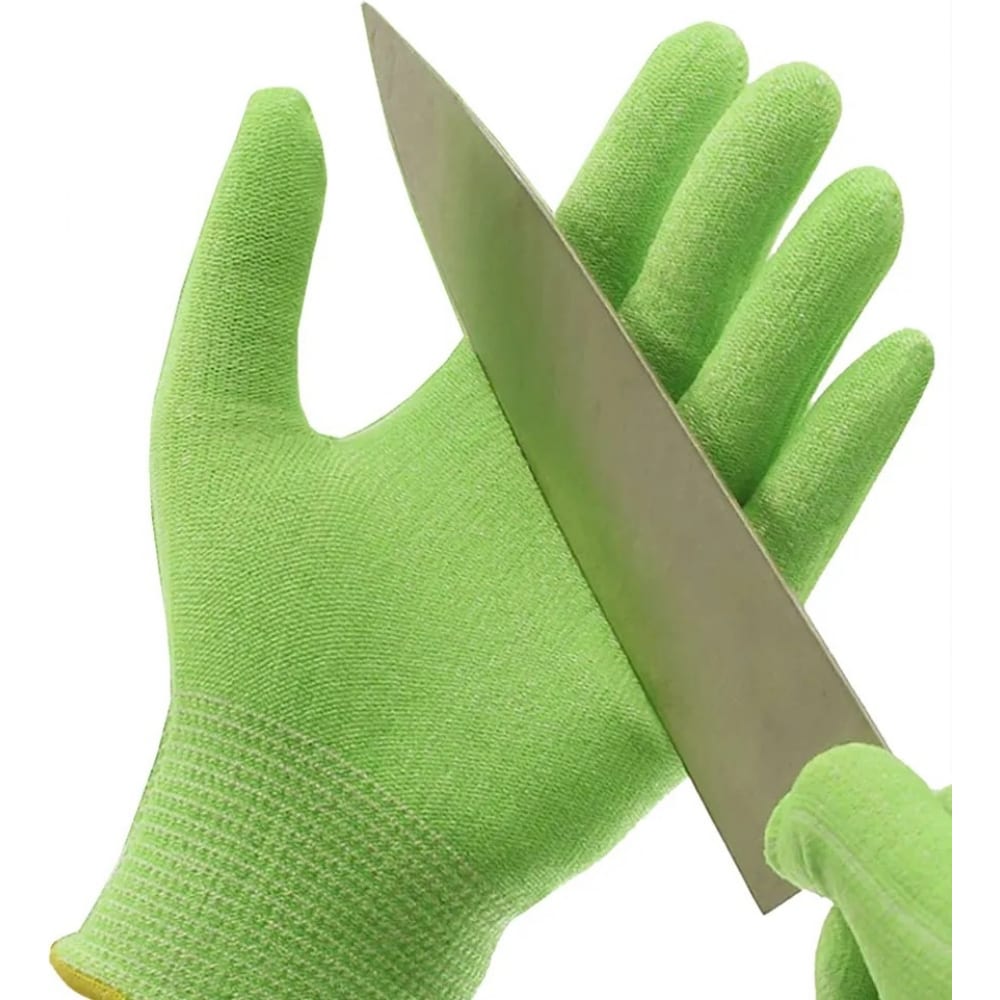 Jeta Safety Самурай 02 Грин Трикотажные перчатки из полиэтиленовой пряжи от порезов (5 JC0 рабочие трикотажные перчатки jeta safety