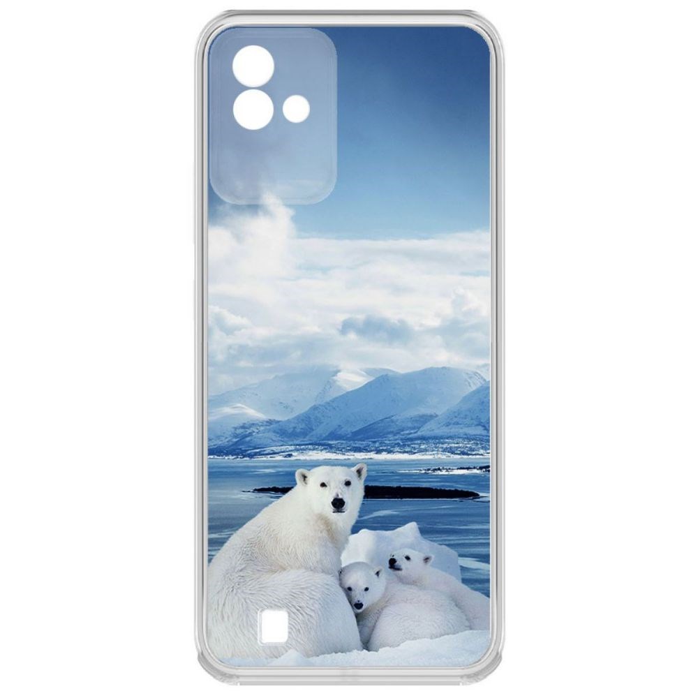 

Чехол-накладка Krutoff Clear Case Полярные медведи для Realme Narzo 50i