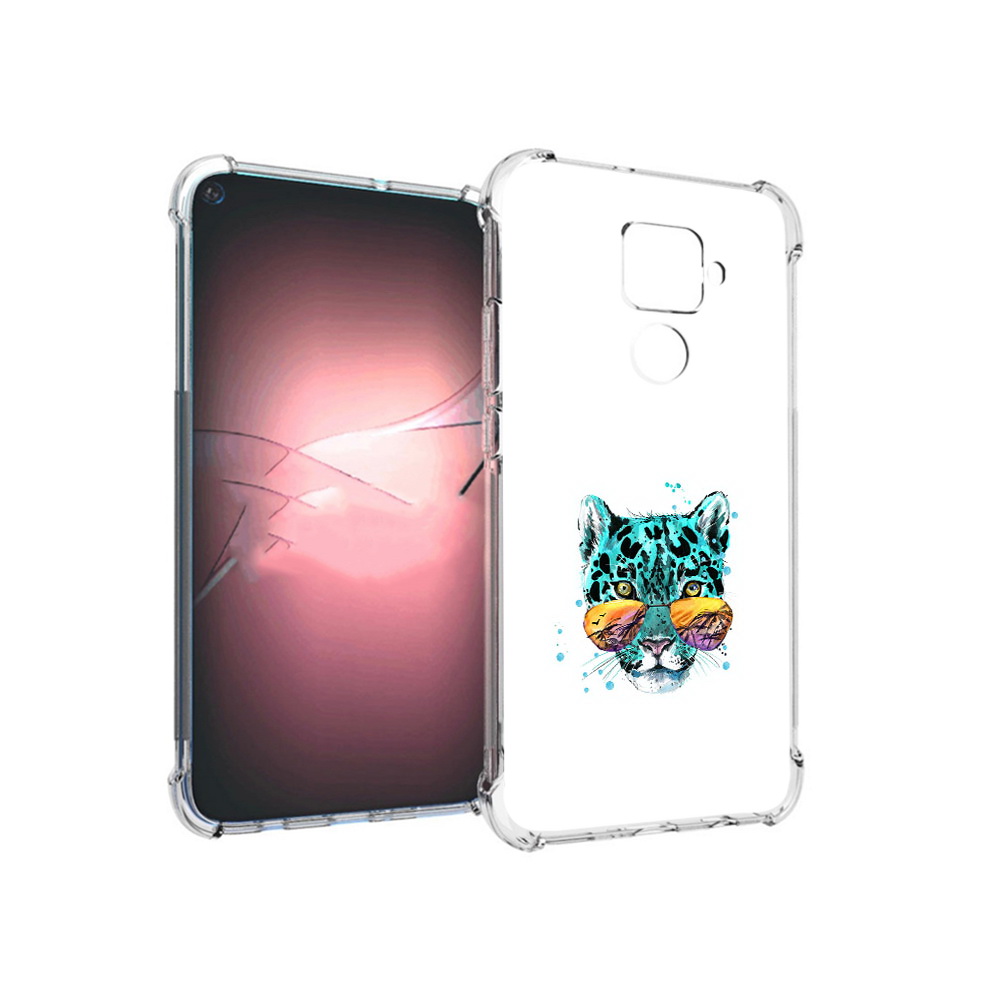 

Чехол MyPads Tocco для Huawei Nova 5i Pro голубой лео, Прозрачный, Tocco
