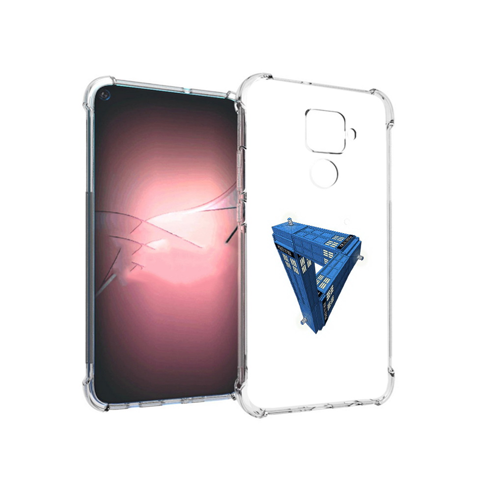 

Чехол MyPads Tocco для Huawei Nova 5i Pro головолока абстракция, Прозрачный, Tocco