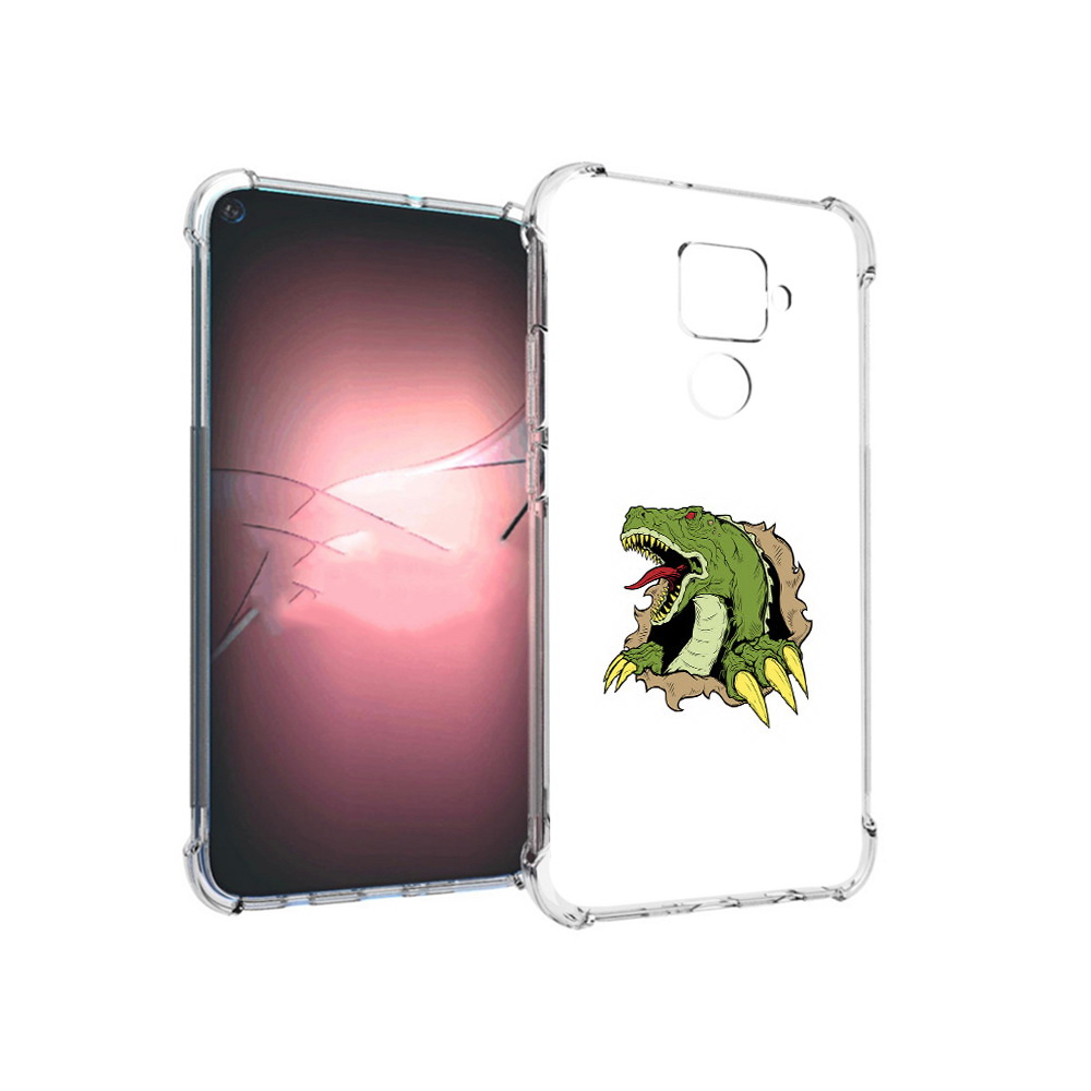 

Чехол MyPads Tocco для Huawei Nova 5i Pro годзила, Прозрачный, Tocco