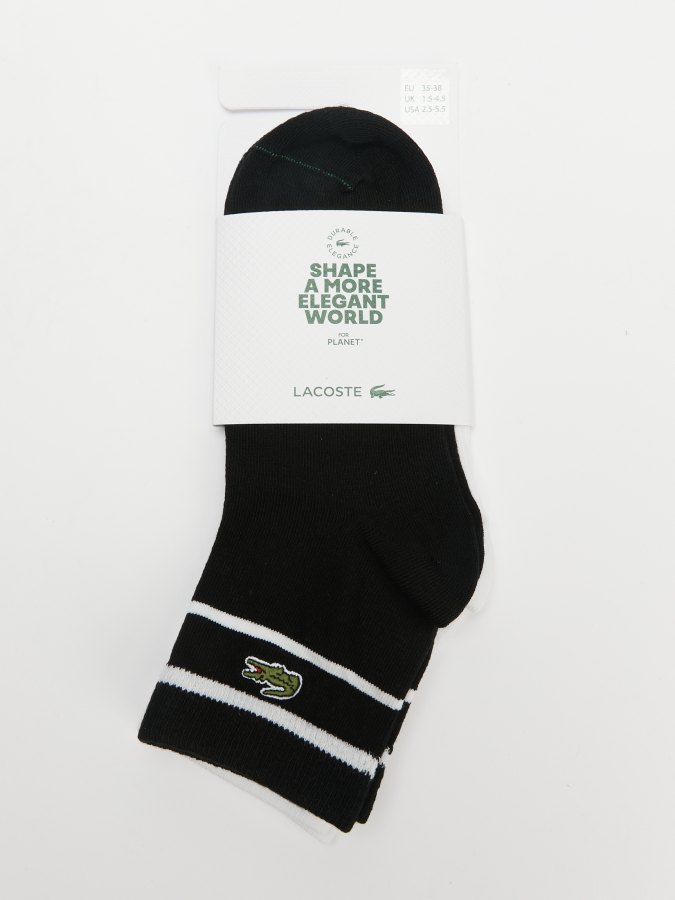 

Носки унисекс LACOSTE RA2933 черные 43-46, Черный, RA2933