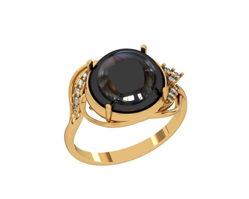 

Кольцо из серебра с гематитом р. ПРИВОЛЖСКИЙ ЮВЕЛИР 252088-FA11GM, 252088-FA11GM